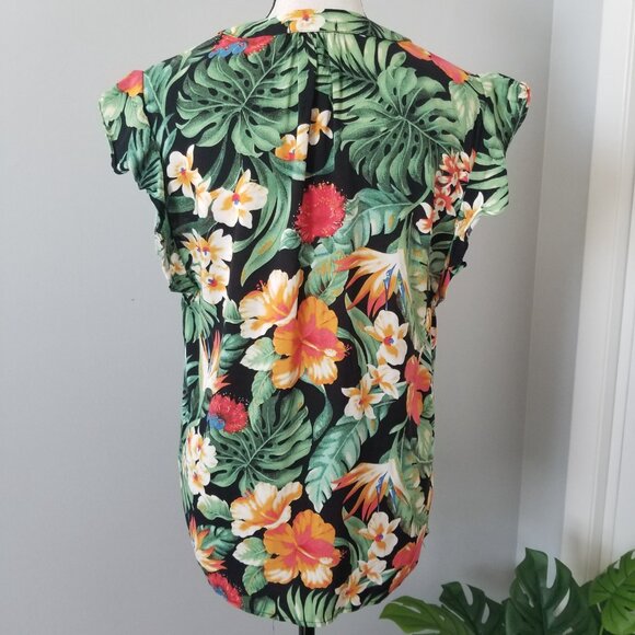 Anne Carson tropical tunic M - Picture 3 of 8